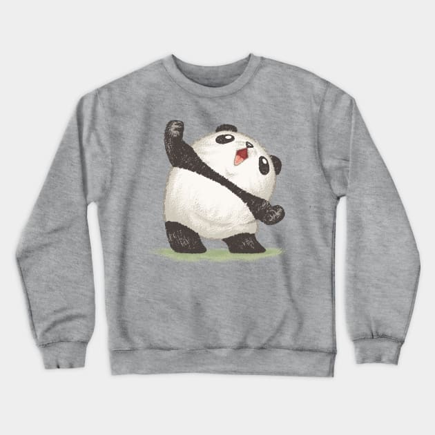 Panda joy of the victory Crewneck Sweatshirt by sanogawa